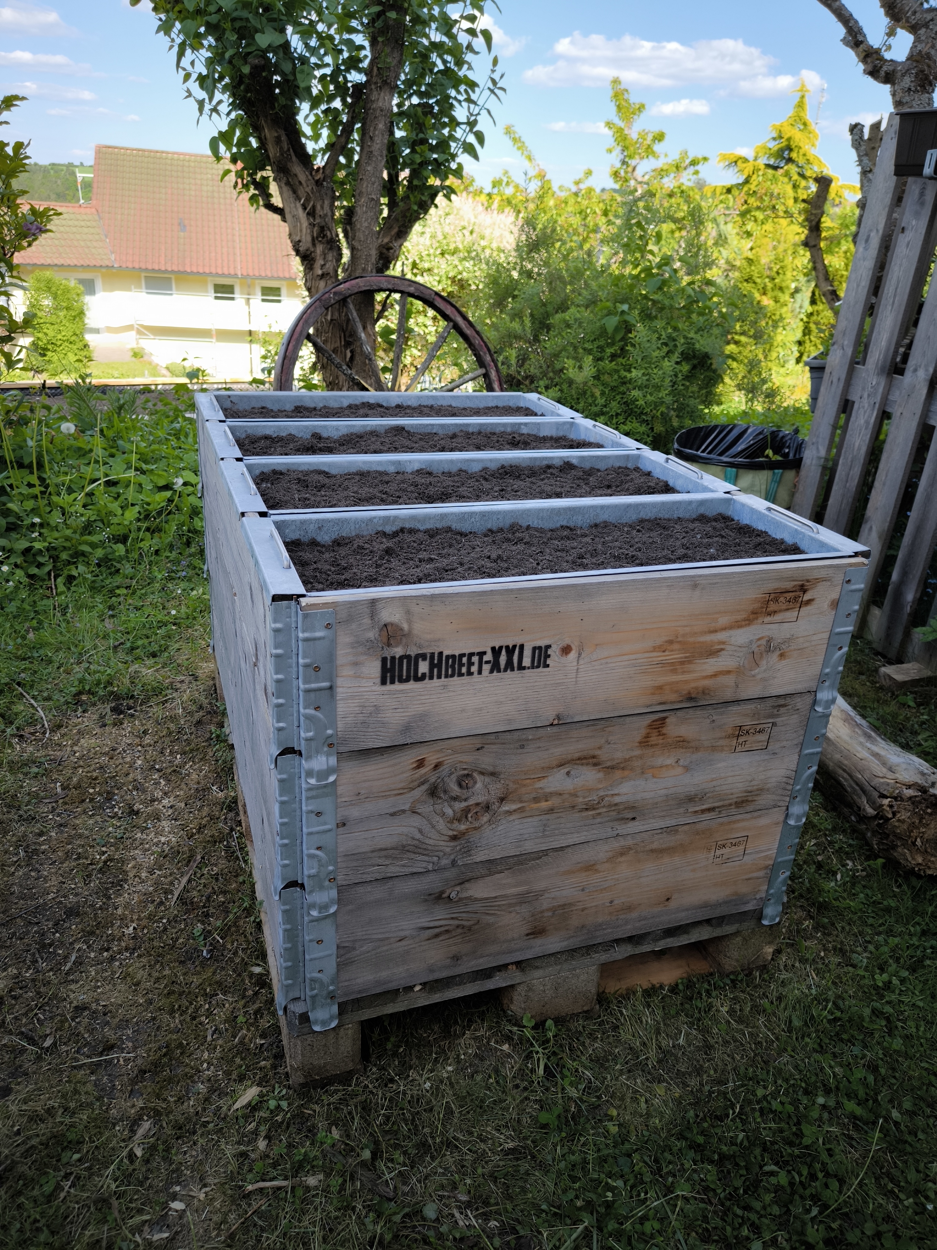 Hochbeet XL mit Einsatz 1200x800x74 